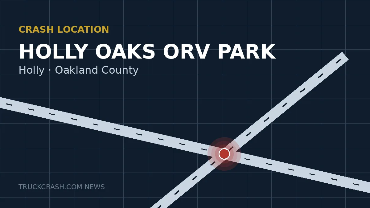 Crash location map — Holly Oaks ORV Park, Holly