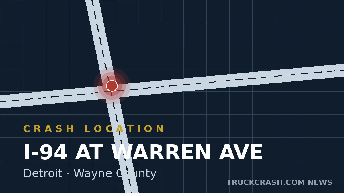 Crash location map