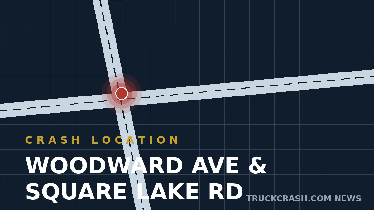 Approximate crash location map